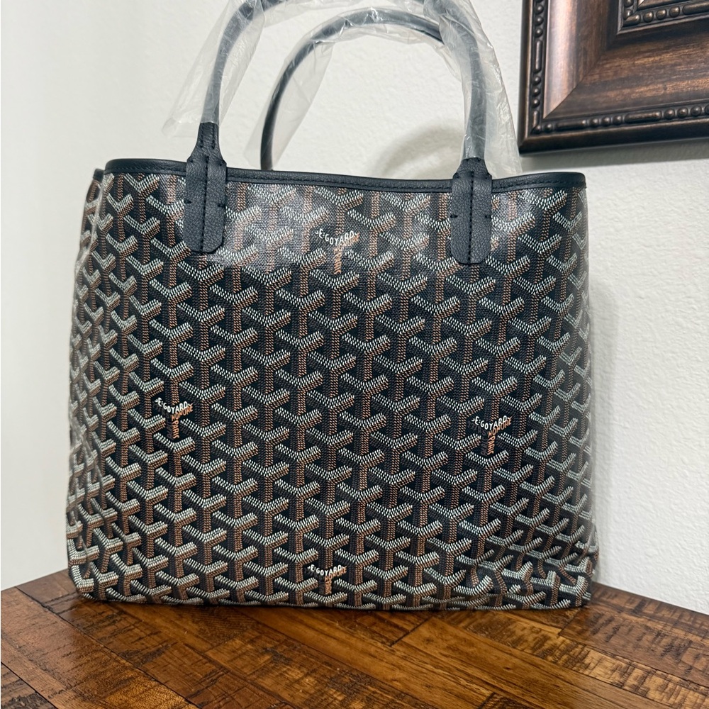 Goyard Black and Brown PM Saint Louis Tote